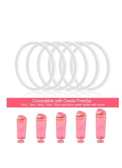 Generic 6 Pack Water Bottle Gasket Replacement for Owala FreeSip, Silicone Lid Seal O Ring Sealing Gaskets Replacement Parts Accessories Compatible with Owala Stainless Steel Cup （White）  - Image 3