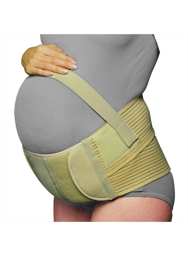 OTC Maternity Support, Abdominal Uplift Panel, Lower Back Cradle, Elastic, Beige, Medium - Image 1