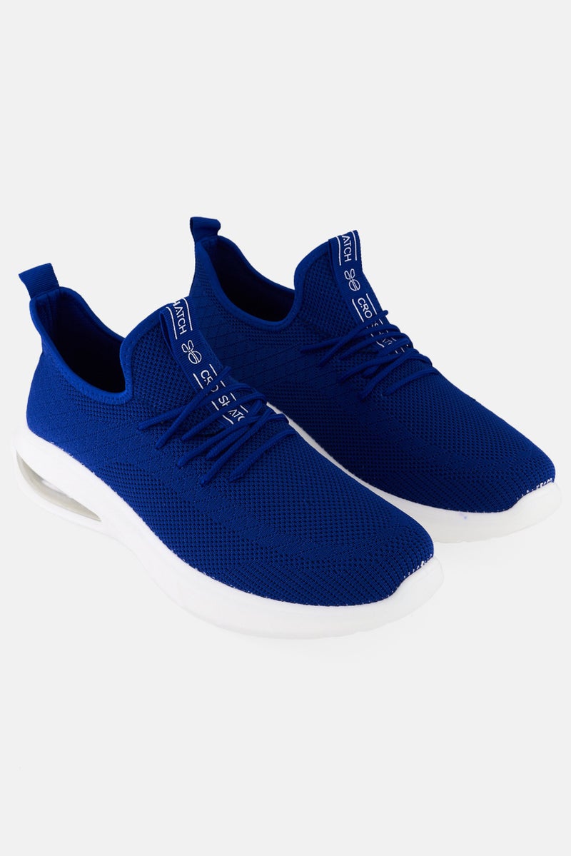 CROSSHATCH أحذية رجال السفر الخارجية مزودة بأربطة، أزرق ملكي - Image 1