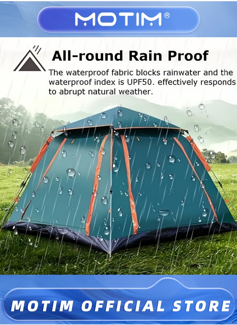Motim Camping Tent 5-8 Person Family Tent Instant Easy Set up Tent with Carry Bag Waterproof Windproof Pop Up Tent for Camping Hiking Mountaineering  - Image 2