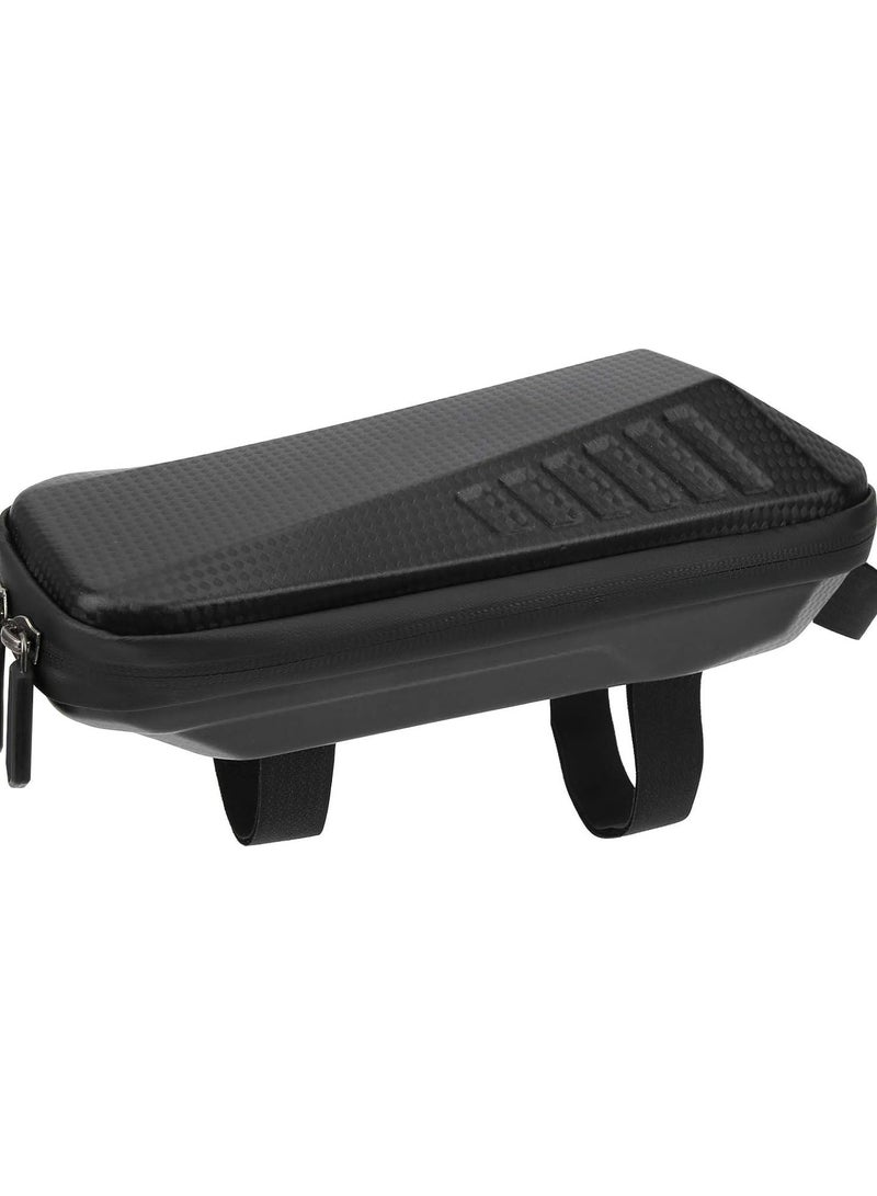 GGOOT Bike Storage Bag, Waterproof Bicycle Bag Front Beam Bag Bike Front Frame Bag Top Tube Handlebar Bag Cell Phone Holder Bag Cycling Pack Black - Image 1
