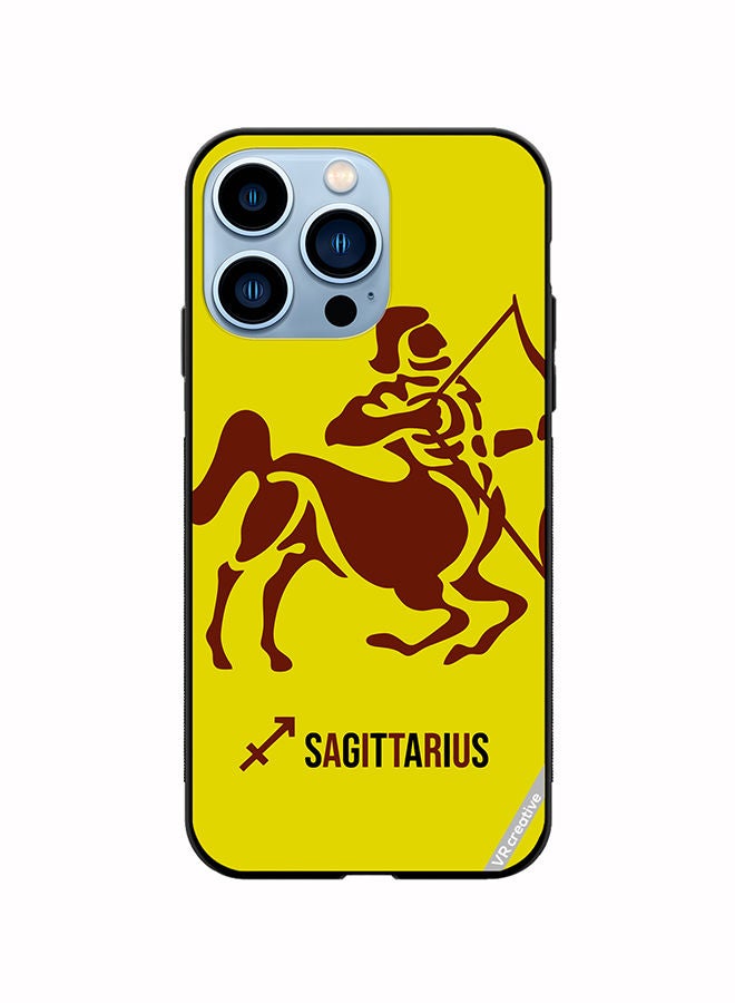 VR CREATIVE Protective Case Cover For Apple iPhone 13 Pro Sagittarius Silhouette Zodiac Signs Design Multicolour - Image 1