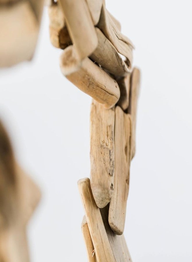 Rosojodg 20 قطعة من قطع الخشب الطبيعي driftwood شرائح الأغصان عصي الحرف الزخرفية للشاطئ لتزيين DIY، زينة ذات طابع شاطئي، زفاف، زينة العطلات واللوازم الفنية عصي الحرف - Image 5