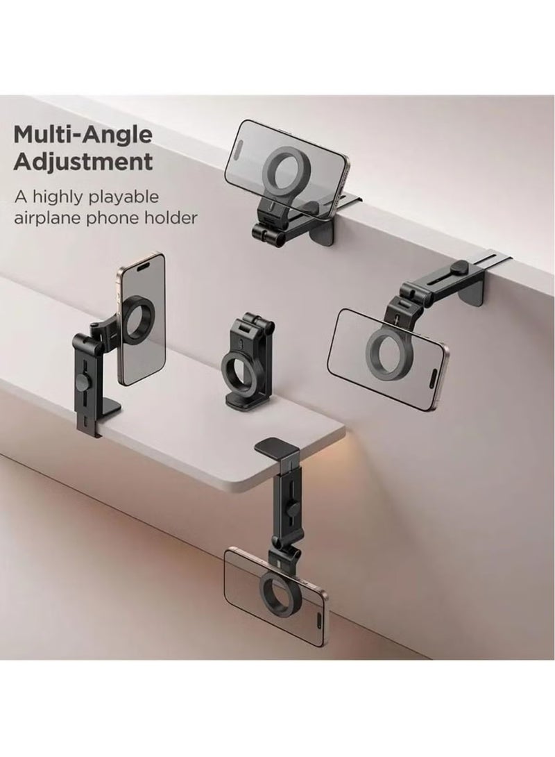 TIGER Magnetic Car & Airplane Phone Mount for iPhone 16 Pro Max – 360° Rotation, Universal Holder | Flexible Travel Essentials, Hands-Free Design for Easy Use in Car & Airplane - Image 3