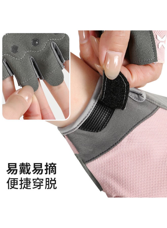 Ousen Women's Fitness Gloves Anti-blister Workout Equipment Training Cycling Pull-up Kettlebell Palm Protection Non-slip Wrist Support - Image 3