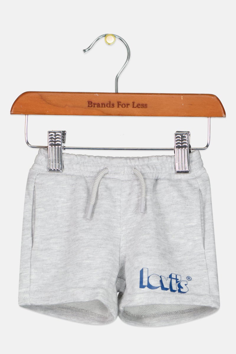 Levi's Toddlers Boy Brand Logo Basic Shorts, Grey - Image 1
