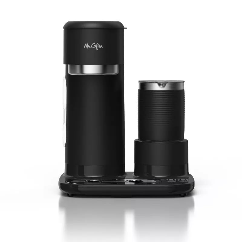 Mr. Coffee 4-in-1 Single-Serve Latte, Iced, and Hot Coffee Maker with Milk Frother and Tumbler Black - Image 2