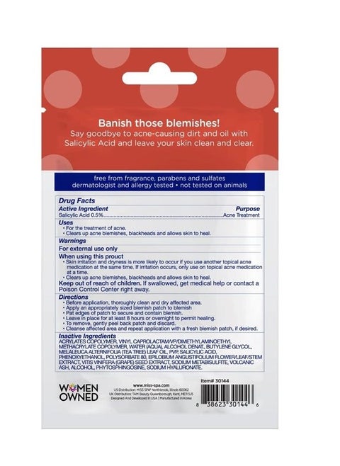 Clear Blemish Patches, Acne Dots, Pimple Patches For Face, Reduce Acne & Calm Redness, Invisible Spot Treatment, Dermatologist Tested,16 pack