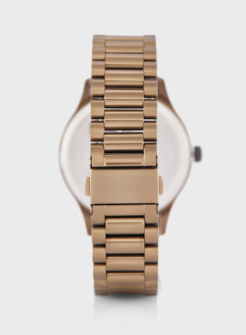 كالفن كلاين Ionic Plated Khaki Steel & Lse