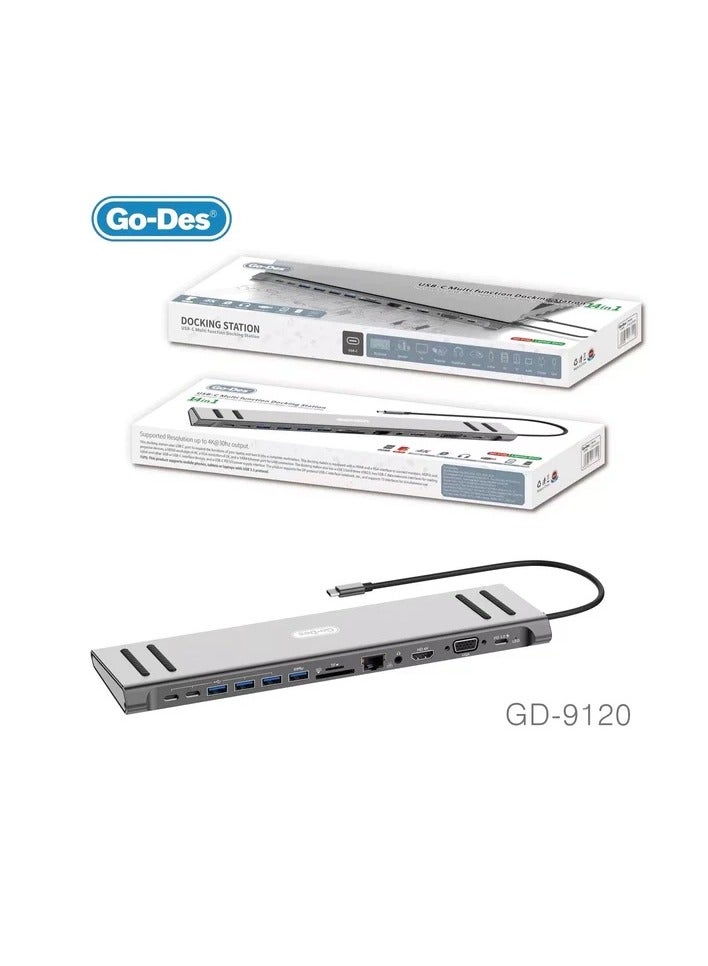 Go Des 4 in 1 Docking USB Station - Image 1