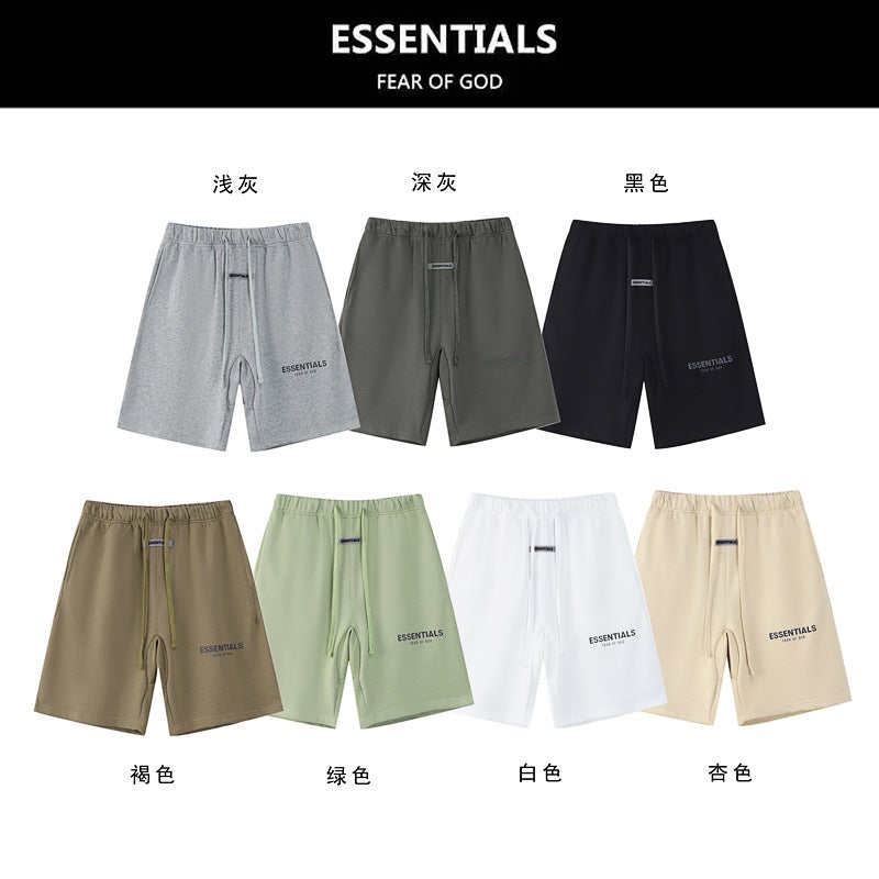 2022 Summer Fear Of God Fogess Shorts Drawstring Men And Women Couple Loose Shorts Casual - Image 2