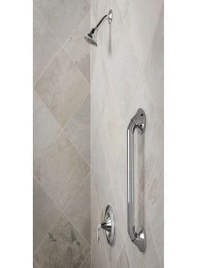 Moen YG2818ORB Bathroom Safety 18-Inch Stainless Steel Transitional Bathroom Grab Bar, Oil-Rubbed Bronze - Image 3