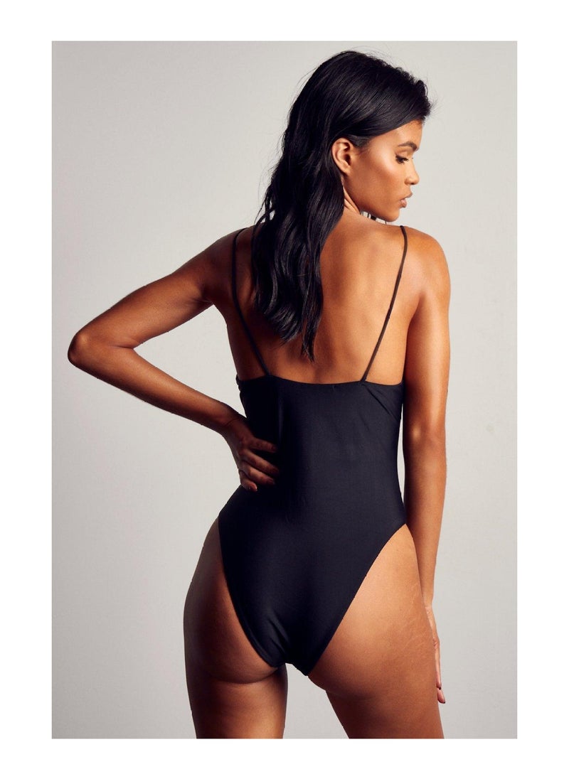Miss Pap - Plunge Strappy Swimsuit - Image 1