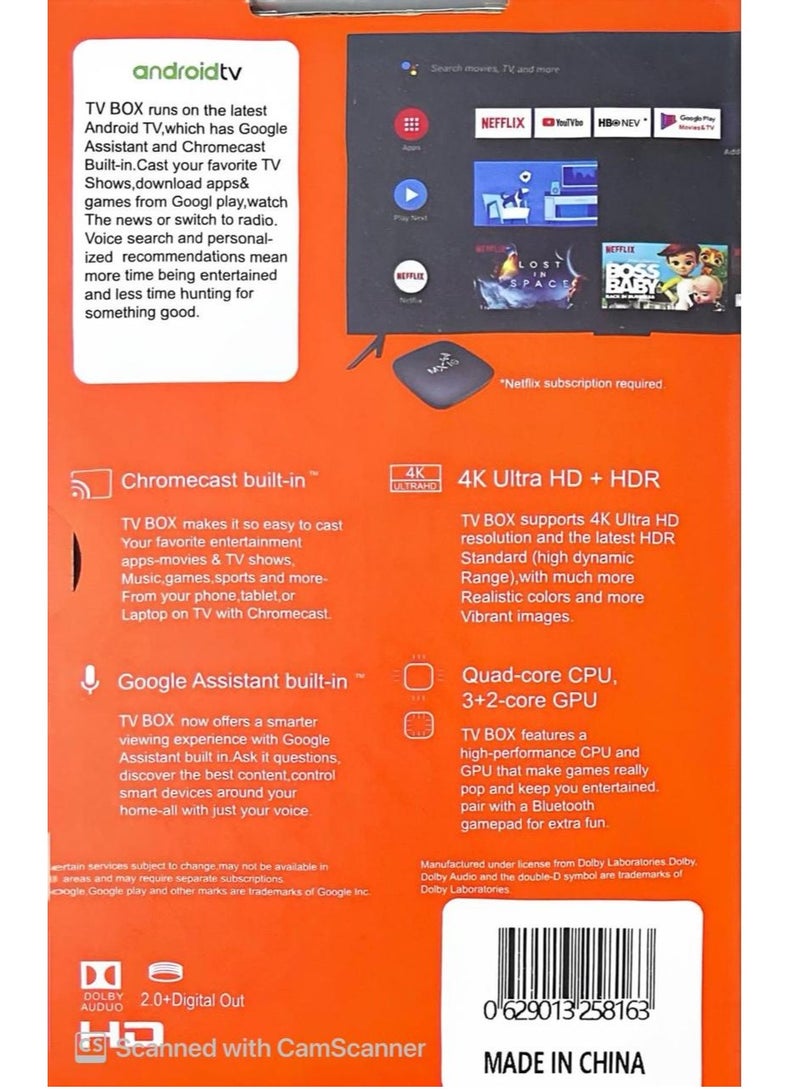 MX10 Android TV Box 4K - Image 4