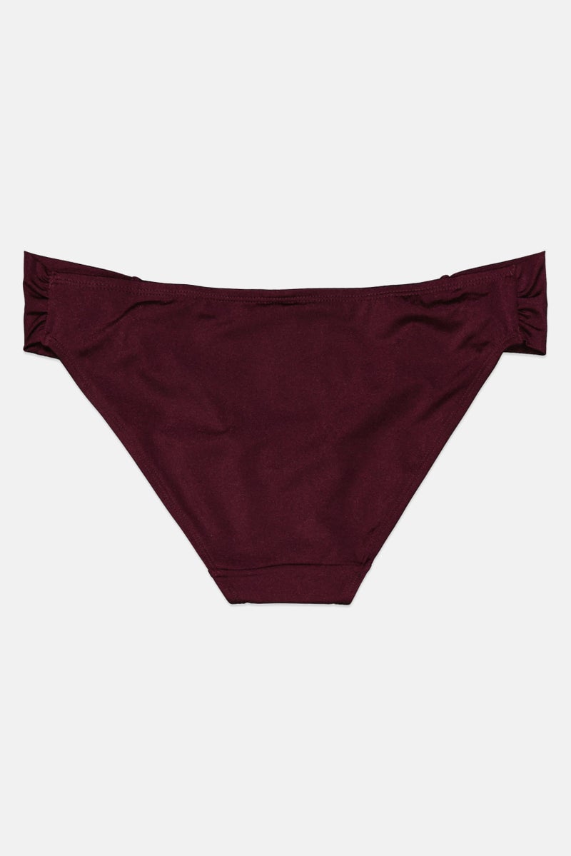 hunkemoller Women Pull On Plain Bikini Bottom, Purple - Image 2