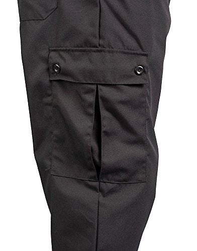KNG Black Baggy Cargo Chef Pants for Men and Women – Drawstring Waist 3XL - Image 5