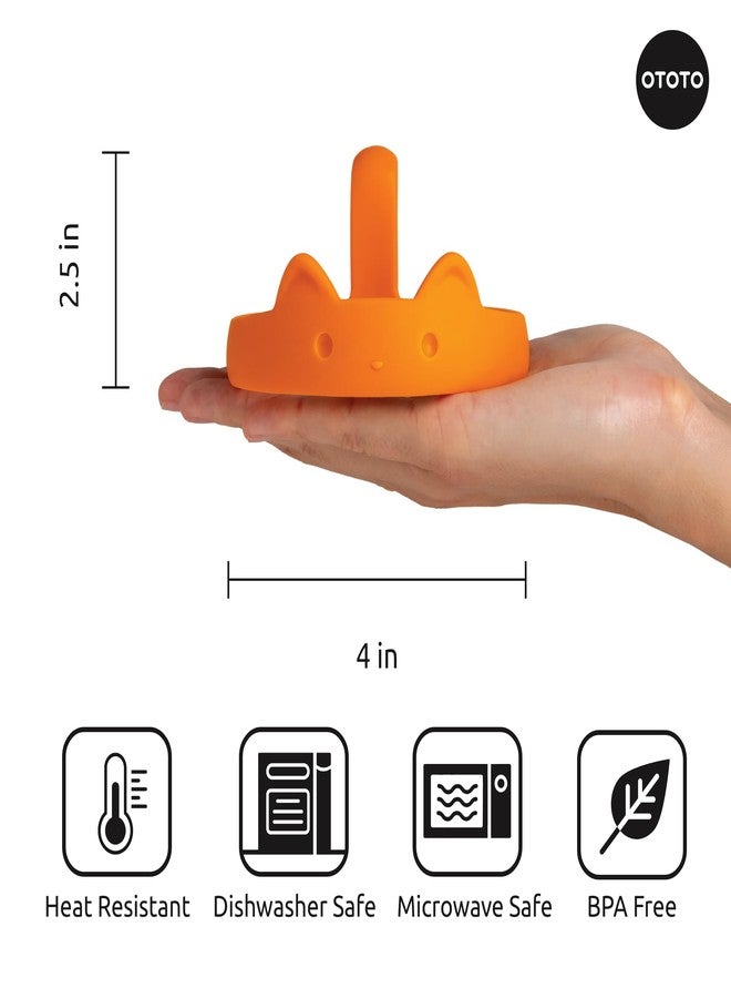 OTOTO PanCats Egg Ring Set of 3 - Silicone Egg Rings for Frying Eggs, Non Stick Fried Egg Cooker Ring, Cat Gifts for Cat Lovers, Cute Funny Kitchen Accessories Gadgets (Multicolor) - Image 5