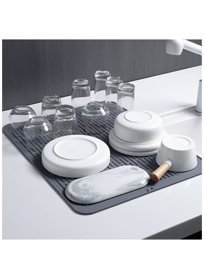 Silicone Dish Drying Mats Drying Mat for kitchen Counter  - Image 2