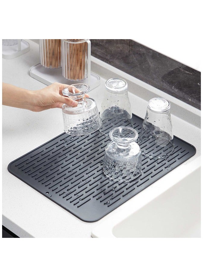 Silicone Dish Drying Mats Drying Mat for kitchen Counter  - Image 1