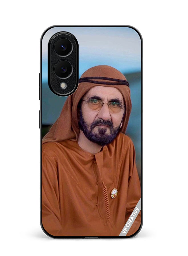 VR CREATIVE Protective Case Cover For Samsung Galaxy S25 Edge Sheikh Mohammed Bin Rashid Al Maktoum Design Multicolour