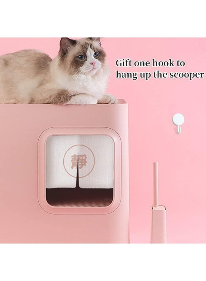 Cat Litter Scooper, Cat Scooper with Caddy Holder, Cat Litter Tray and Box, Cat Scooper for Litter Box with Stand, Modern, Durable and Cute, Used for Any Scoopable Litter - Image 3