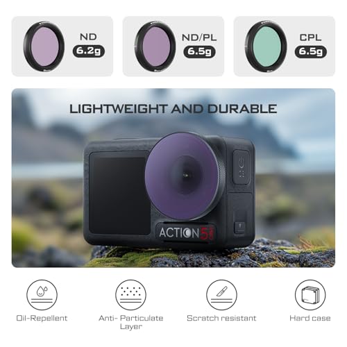 Freewell CPL Filter for Osmo Action 5 Pro/Action 4/Action 3 – Reduce Reflections and Enhance Colors - Image 3