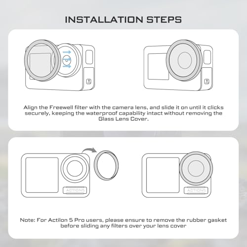Freewell CPL Filter for Osmo Action 5 Pro/Action 4/Action 3 – Reduce Reflections and Enhance Colors - Image 4