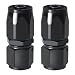 SDZONGES 6AN Fitting 2PCS 6AN Hose End Fittings 6 AN Straight Fittings for CPE Braided HoseBlack - Image 2
