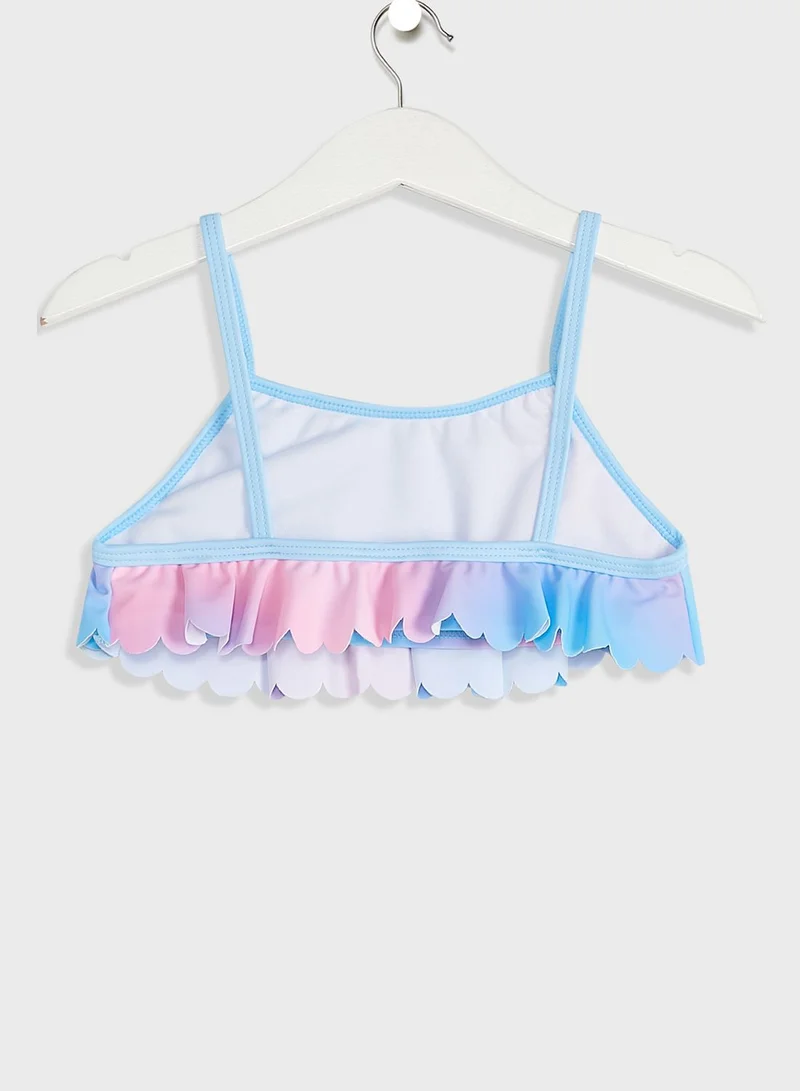 MINOTI Youth Laser Cut Gradient Print Bikini Set