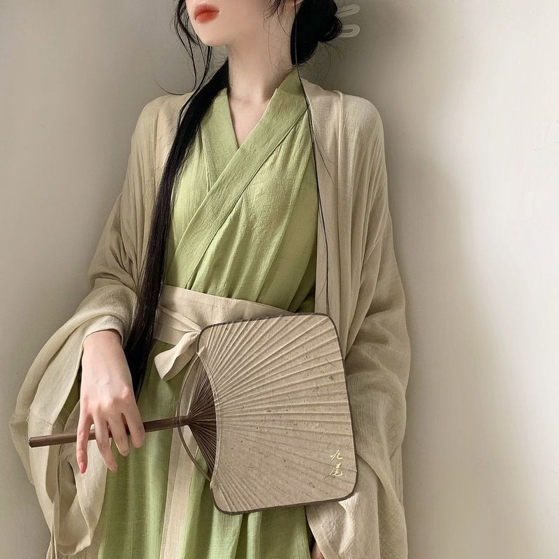 Jiangnan Style Clothes National Style Straight Train Full Set Of Antique Dance Improved Hanfu Female Wei Jin Style Big Sleeve Shirt Full Set Of Ancient Clothes - Image 1