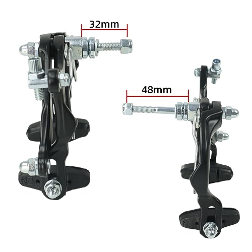 CYSKY Bike Brakes Set, Front and Rear C-Type Brakes Calipers, Include Inner and Outer Cables and Bike Brake Levers Kit for MTB Road Bicycle (Black) - Image 2