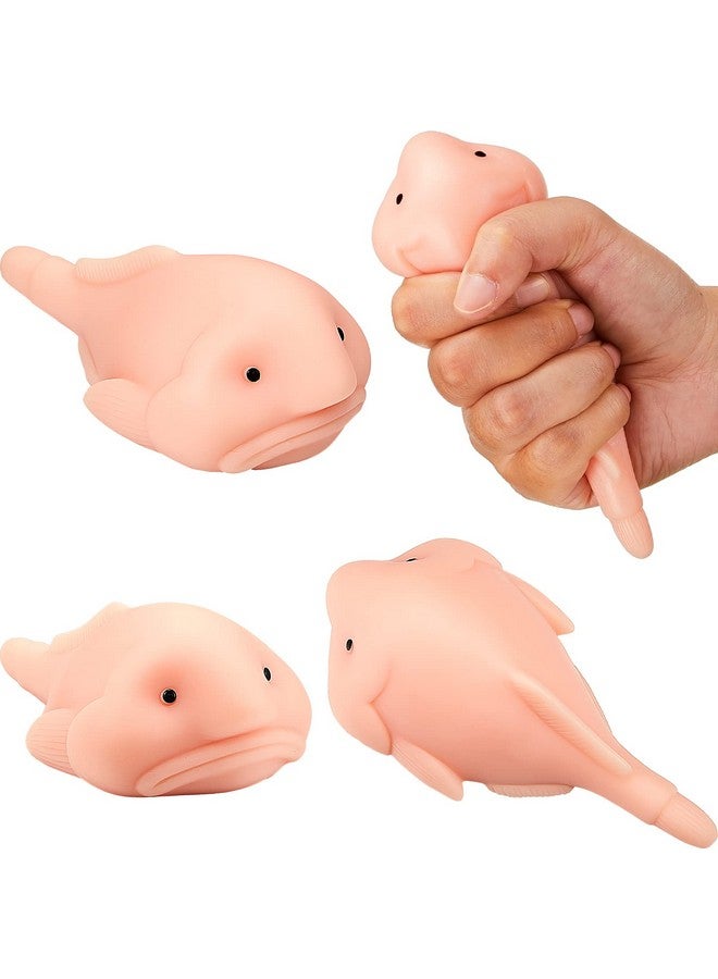 Lewtemi 3 Pcs Blobfish Toys Stress Relief Gifts For Adults Party Favor Gifts Cute Animals Funny Squeeze Blobfish For Anxiety Relief Women Men(Blobfish) - Image 1