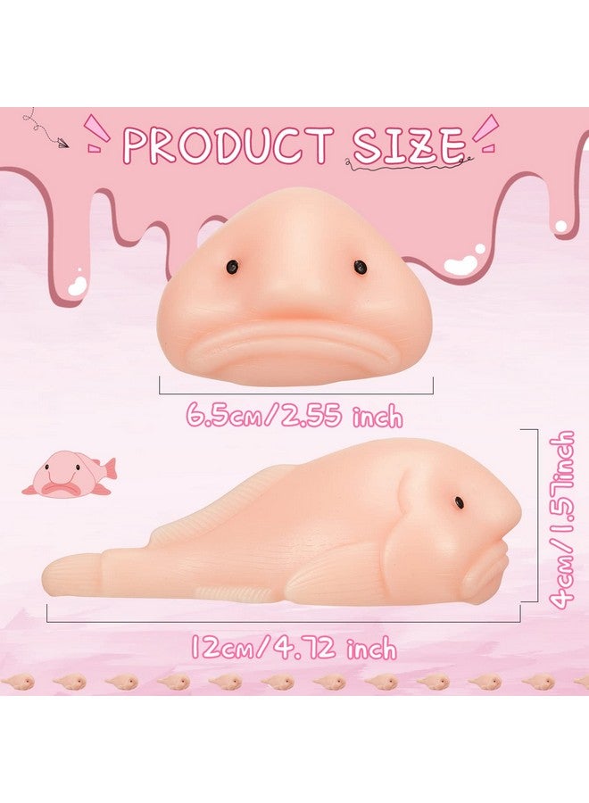 Lewtemi 3 Pcs Blobfish Toys Stress Relief Gifts For Adults Party Favor Gifts Cute Animals Funny Squeeze Blobfish For Anxiety Relief Women Men(Blobfish) - Image 2