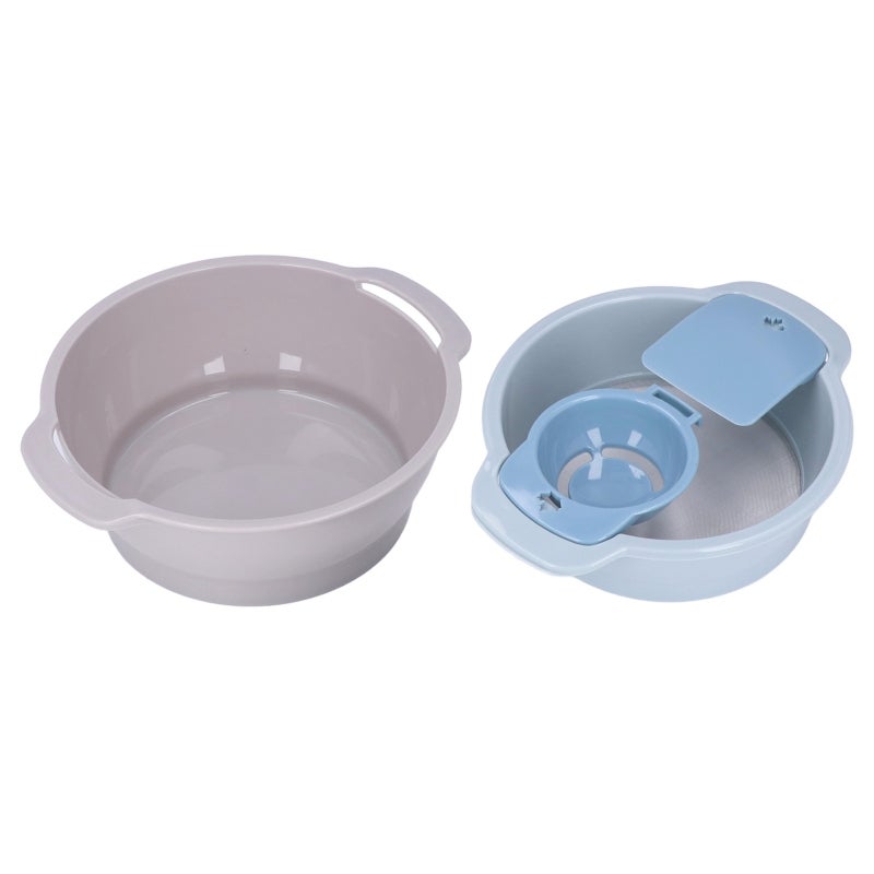 Pollen Sieve Set 4-Piece Food Grade PP Material - 3.5in Deep Leak-Proof Trimming Tray Lightweight Stackable Space-Saving Mesh Tray for Kitchen Baking - Image 4