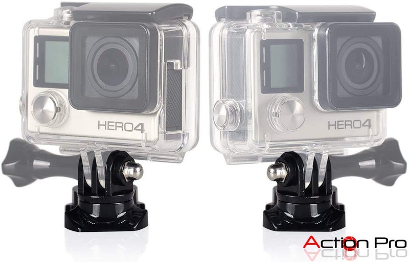 Action Pro 360 Degree Rotatable J-Hook Buckle Base Vertical Surface Mount Adapter Compatible with GoPro-13/12/11/10/9/8/7/6/5/4/3+/3/DJI/Insta-360/Yi/SJCAM & Other Action Cameras - Image 3