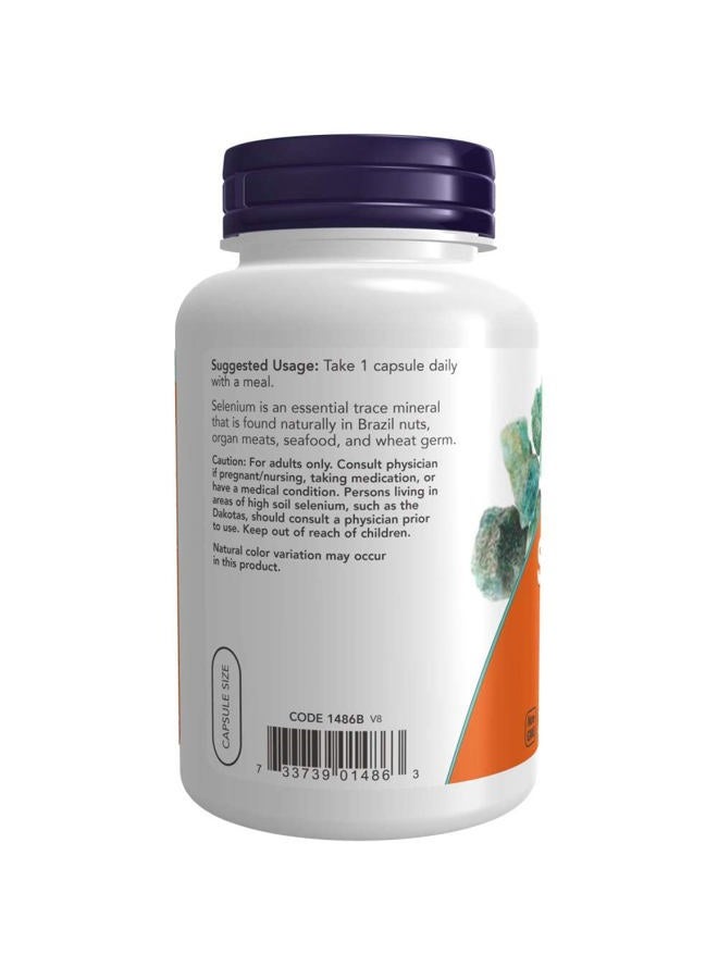 Now Foods Selenium 200 Mcg 180 Veg Capsules - Image 3