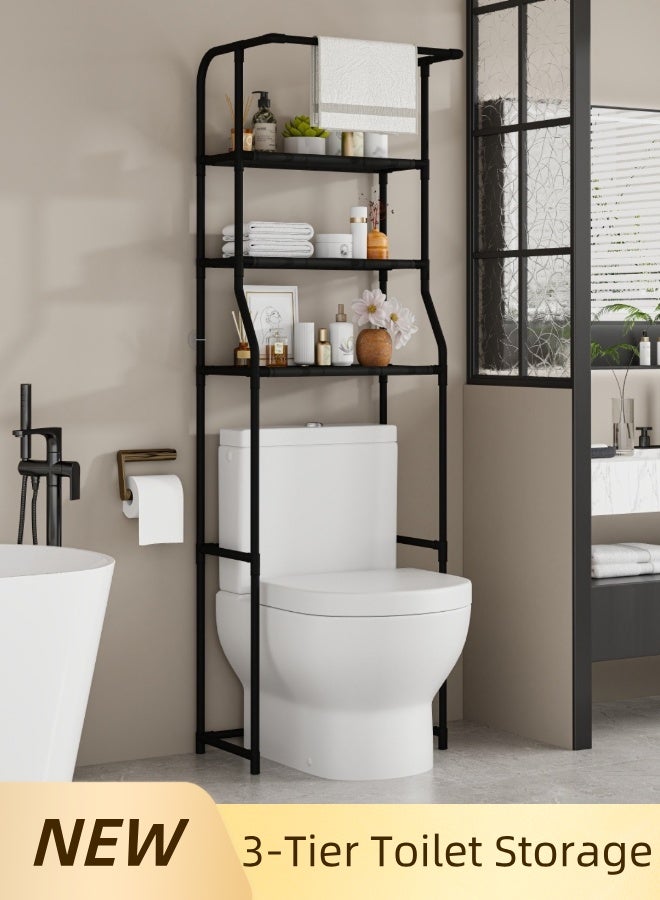 3 - Tier Over The Toilet Storage Rack - High Capacity Bathroom Space Saving Organizer Stand - Image 1