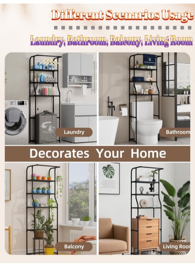 3 - Tier Over The Toilet Storage Rack - High Capacity Bathroom Space Saving Organizer Stand - Image 3