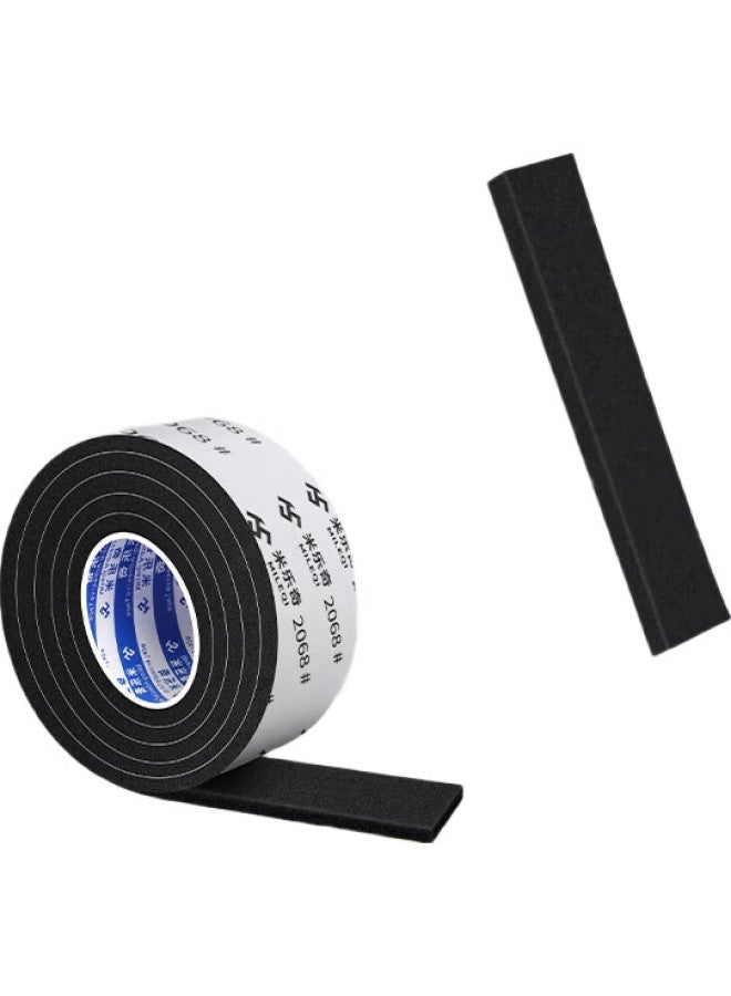 Miloch Milaiqi Thickened Strong Adhesive Black Single-Sided Anti-Static Sponge Tape, Shock-Proof And Anti-Collision Sealing Strip, Black - 10Mm Wide * 5 Meters Long [2Mm Thick] 2 Rolls - Image 2