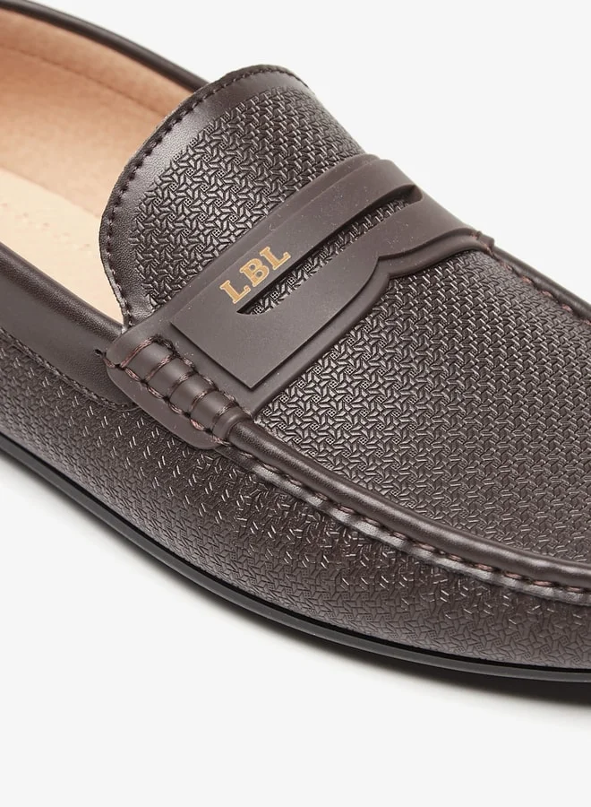 LBL by Shoexpress Men's Textured Slip-On Moccasins