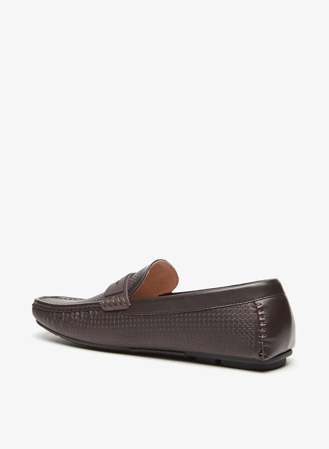 LBL by Shoexpress Men's Textured Slip-On Moccasins
