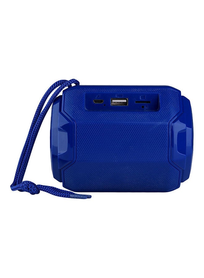 NIBEMINENT Portable Bluetooth Speaker With LED Light LU-VQ9-20 Blue - Image 2