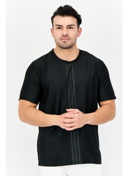 Adidas Men Sportswear Fit Short Sleeve Training T-Shirt, Black  - Image 1