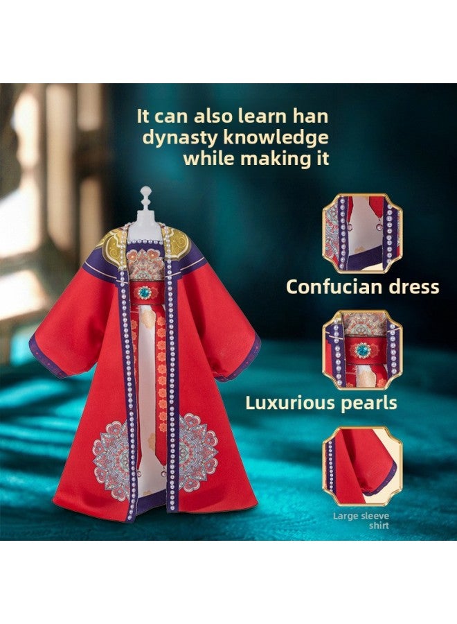 Loquat Children's Clothing Design Diy Material Package Children's Clothing Designer Toy Dress Hanfu Diy Play House Toy-Color:Ten-piece A Series - Image 3