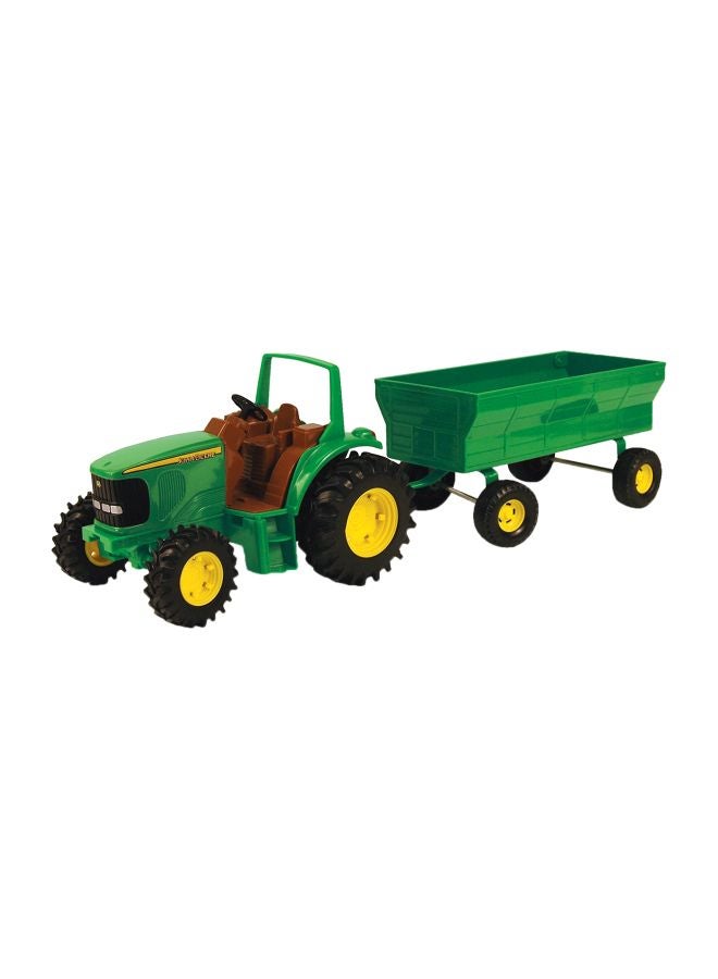 TOMY Tractor Toy With Flarebox Wagon Set 37163P Green 8inch - Image 1