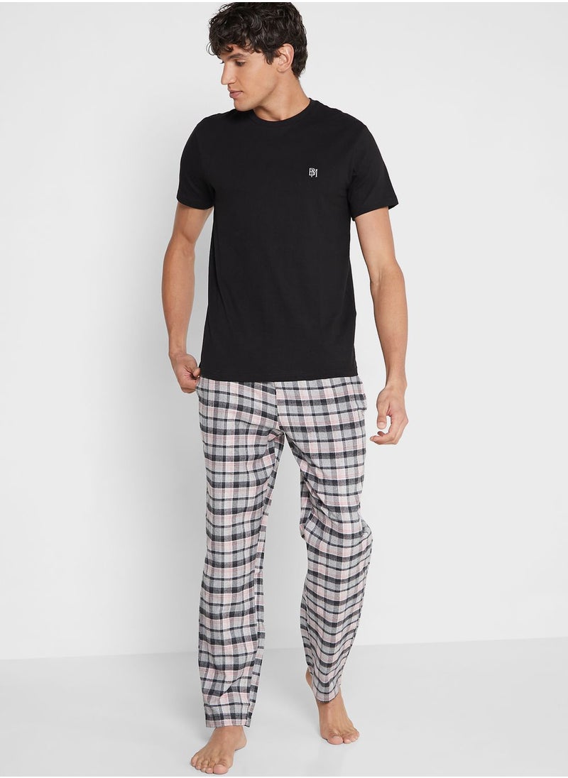 BURTON - Checked Pyjama Set - Image 1