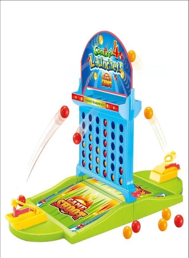 Ball Game Connect 4 Ball in a Row with Launcher Shots | Table, Board Game, for Both Boys & Girls, 1 or 2 Player, Ideal for Gift - Image 2