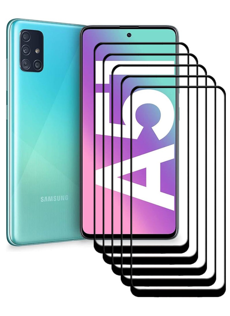 ACLIX 5 Pieces Antistatic ESD Dustproof Premium Quality High Definition Tempered Glass Screen Protector Designed For Samsung Galaxy A51 - Image 1