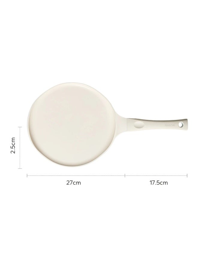 Redchef Star Series 26cm Pancake Pan is free of PFAS PTFE and PFOA and is Suitable for All Stovetops ( White ) - Image 2