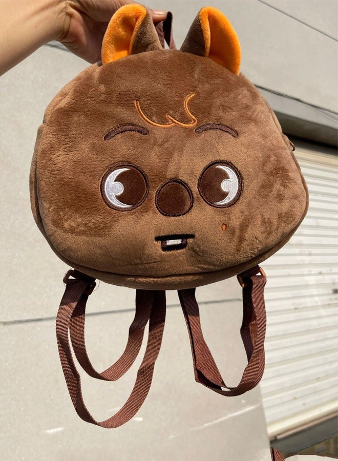 سترايكيدس SKZOO ميني لطيف أفخم حقيبة الظهر - Hanquokka براون - Image 1